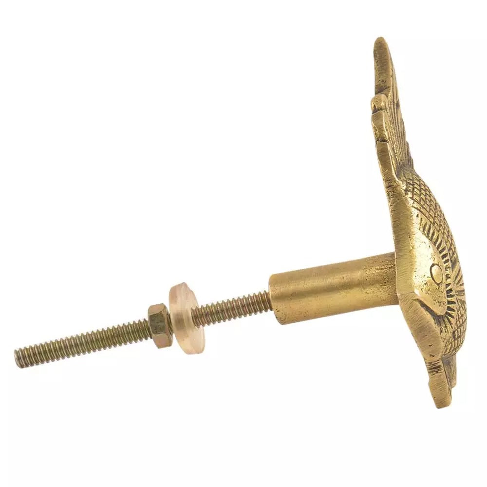 Brass Angelfish Dresser Knob