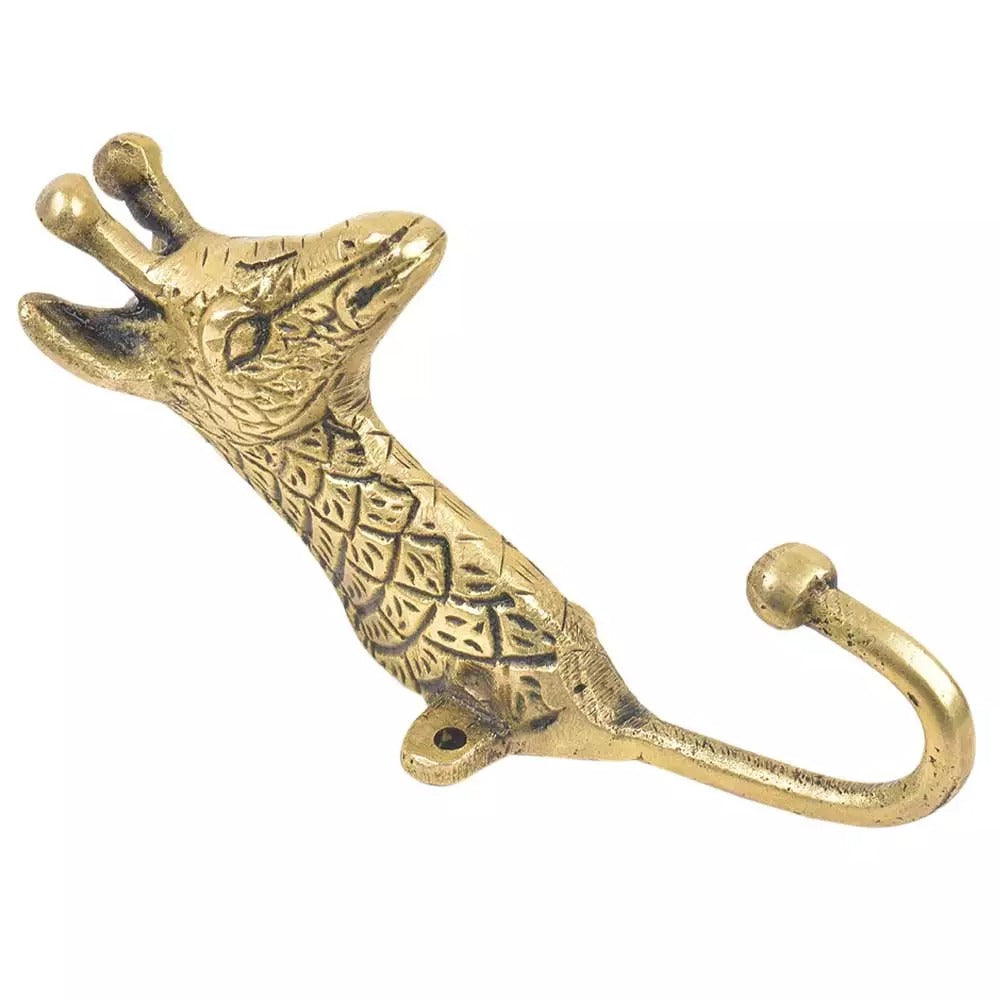 Brass Giraffe Hook