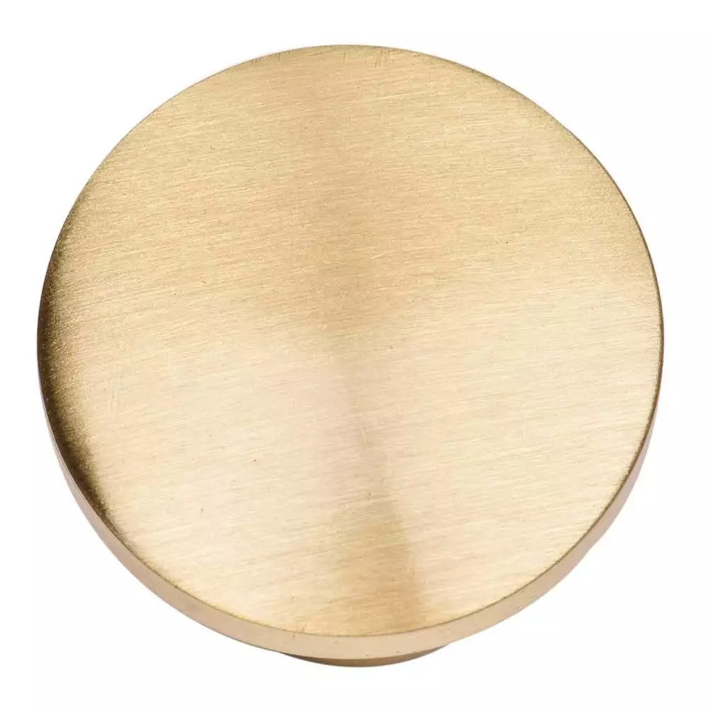 Round Brass Dresser Knob