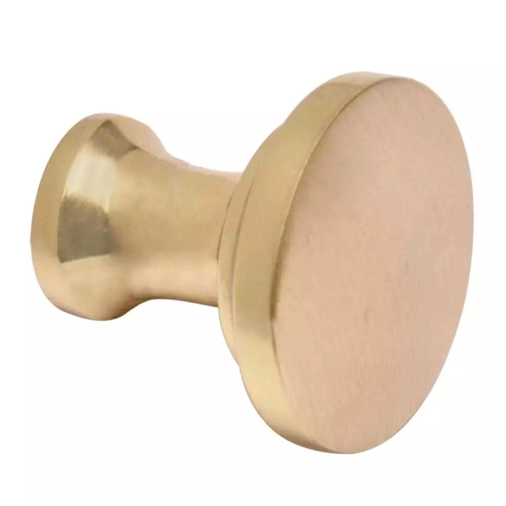 Round Brass Dresser Knob