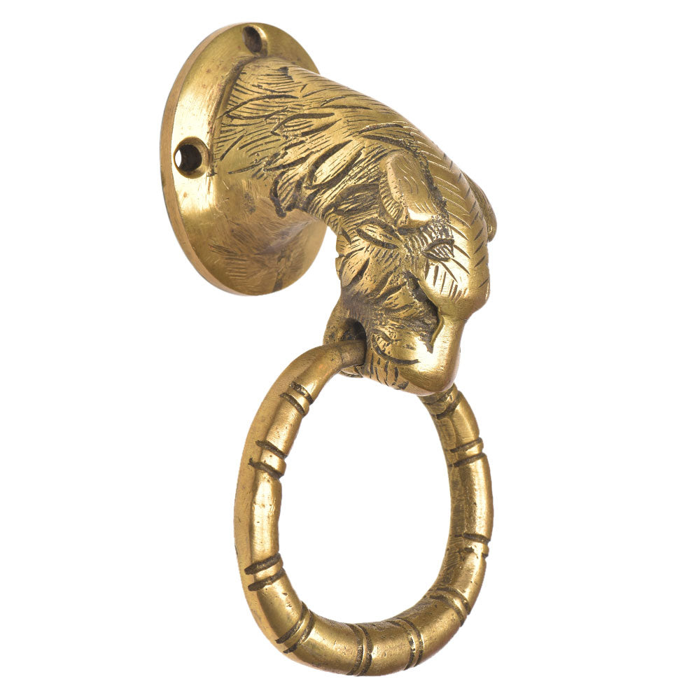 Brass Tiger Door Knocker